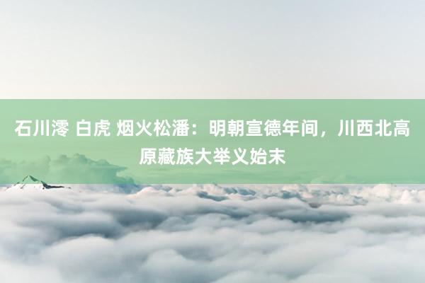 石川澪 白虎 烟火松潘：明朝宣德年间，川西北高原藏族大举义始末